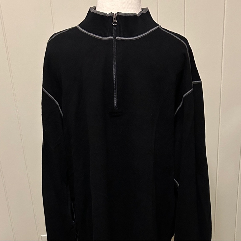 Cutter & Buck Men's Black Zip-Up Sweater